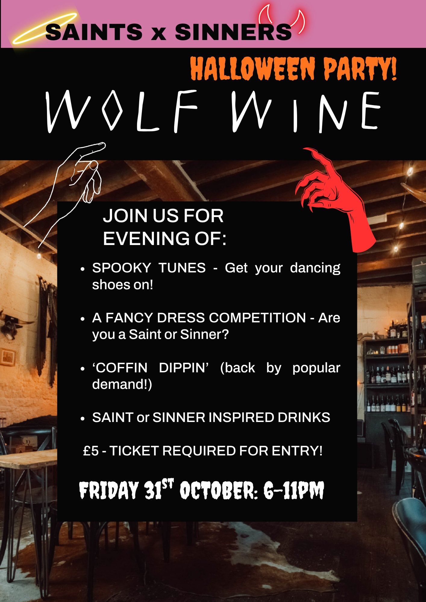 Saints X Sinners Halloween Ticket!